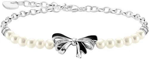 Thomas Sabo Damen Armband True Romance A2171-167-11-L19V - Elegantes Armband aus 925er Silber mit einer edlen Süßwasser-Perle, verstellbar von 16 bis 19 cm, perfekt für romantische Anlässe.