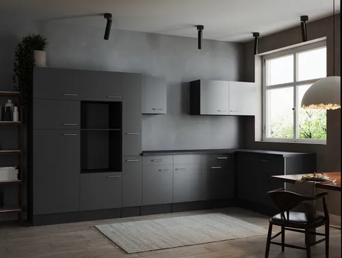 Respekta Eckküche Oliver – Grau, Metall, 2 Schubladen - Moderne Eckküche Oliver in Grau mit 2 praktischen Schubladen. Flexibel montierbar für links oder rechts. Ideal für kleine Räume und bietet viel Stauraum.