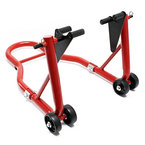 Wiltec Motorradständer vorne für 230-290 mm Reifen - Ständer für Vorderrad, geeignet für Reifenbreiten von 230–290 mm, aus robustem Stahl für bis zu 450 kg, ideal für Wartung und Pflege ohne zusätzliches Werkzeug.
