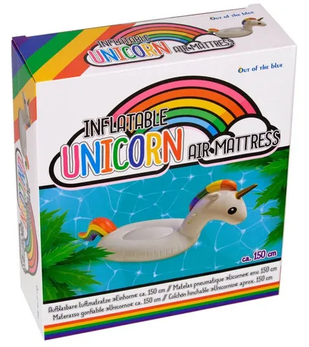 Out of the Blue Luftmatratze Luftmatratze Schwimmtier Einhorn Unicorn Reittier aufblasbar
