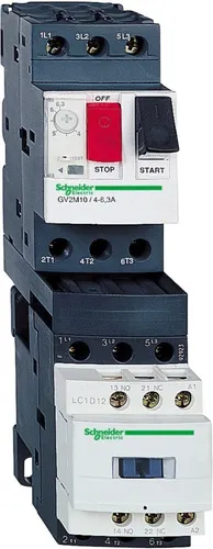 Schneider Electric GV2DM110BD Direktstarter - Sanftstarter mit thermischem und magnetischem Motorschutz, einfach zu bedienen und ideal für kompakte Anwendungen in der Industrie.