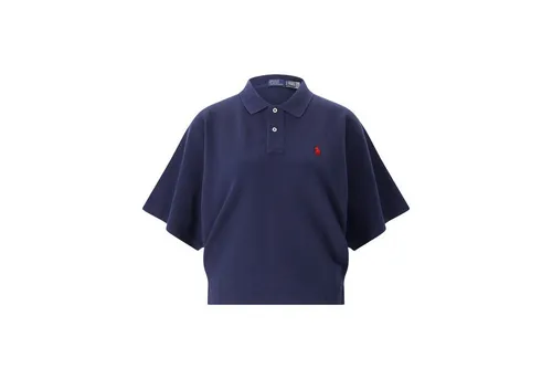 Polo Ralph Lauren Boxy Fit Poloshirt mit Label-Stitching - Das Boxy Fit Poloshirt von Polo Ralph Lauren in Marine bietet einen lässigen Look mit hochwertiger Baumwolle für hohen Tragekomfort. Das dezente Label-Stitching verleiht dem Shirt eine moderne Note. Ideal für vielseitige Kombinationen.