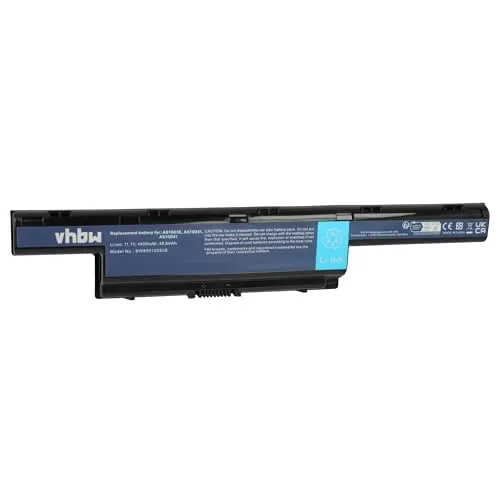 vhbw Akku kompatibel mit Acer Aspire 7552, 7552G, 7741G, 7741Z, 7741ZG, 7750, 7750G, AS4551-2615 Notebook (4400mAh, 11,1V, Li-Ion)