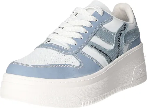 Rieker Damen M7815 Sneaker Low, Blau, 41 EU in blau von Rieker