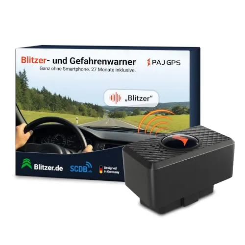 PAJ GPS Tracker & Verkehrsassistent fürs Auto (12V) – Autark ohne Smartphone