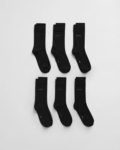 GANT Herren Socken, Gr. 40-42, schwarz - Hochwertige Herrensocken aus Baumwollmischung für optimalen Tragekomfort, ideal für den täglichen Gebrauch.