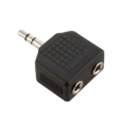 MUSIC STORE Adapter Klinke male 3 5mm stereo / 2x Klinke female 3 5mm stereo