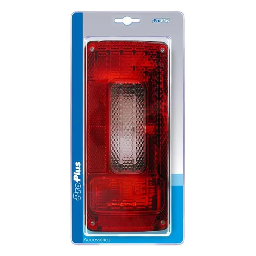 Rückleuchte 6 Funktionen 215x100mm links im Blister