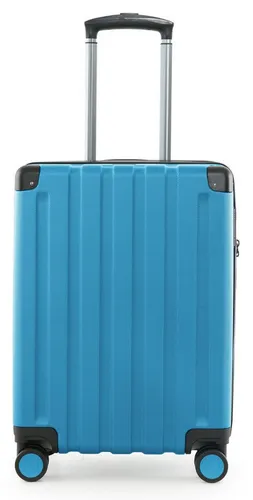 Hauptstadtkoffer Reisekoffer Q-Damm, cyan - Handgepäck Trolley mit 38 Litern, TSA-Zahlenschloss für einfache Sicherheitskontrollen und leisen 360° Doppelrollen für müheloses Reisen.