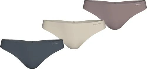 Calvin Klein Underwear String 3er-Pack Thong (Mid-Rise) mit Logo-Print - Erlebe höchsten Tragekomfort mit dem 3er-Pack Tangas von Calvin Klein. Die nahtlose Verarbeitung garantiert eine perfekte Passform, während die weiche Jerseyware ein luxuriöses Gefühl auf der Haut vermittelt. Ideal für jeden Tag!