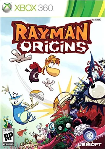 Rayman Origins - Microsoft Xbox 360 - 2D Sidescrolling Plattform Spiel von Ubisoft, ideal für Action- und Abenteuer-Fans, USK-Einstufung E10+, perfekt für gemeinsame Spielerlebnisse.