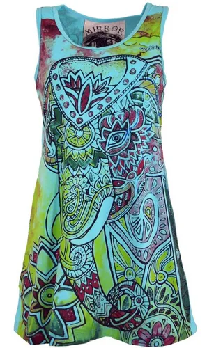 GURU SHOP Mirror Top, Longshirt, Minikleid von Guru-Shop