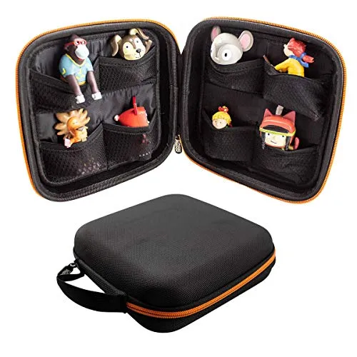 caseroxx Transporttasche für Tonie Figuren in schwarz, Transport Aufbewahrung Etui Hülle Schutz
