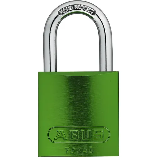 ABUS Aluminium-Vorhangschloss 72/40 grün 43600 von ABUS