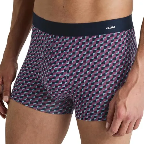 CALIDA Cotton Code Design Boxershorts Herren - Herren-Boxershorts aus weichem Baumwollgemisch, mit elastischem Bund und komfortabler Single Jersey Verarbeitung für optimalen Tragekomfort.