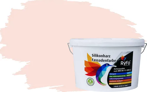RyFo Colors Silikonharz Fassadenfarbe in Rosenweiß, 1 L