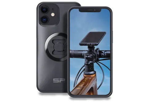 Sp Connect Handyhülle Case für iPhone 12 mini - Smartphone Hülle mit sicherem Schutz und innovativem Befestigungssystem für aktive Nutzer.
