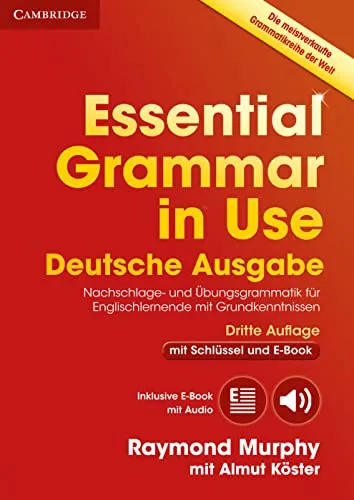 Essential Grammar in Use: Klett Third Edition – Buch mit Antworten und interaktivem eBook - Das Buch bietet klare Erklärungen und Übungen zur englischen Grammatik, ideal für Selbstlerner und im Unterricht. Erweitern Sie Ihre Sprachkenntnisse flexibel und interaktiv.