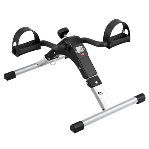 himaly Minibike Heimtrainer Bewegungstrainer Pedaltrainer Arm und Beintrainer Trainingsgerät Fitnessgerät mit LCD-Monitor Einstellbarer Widerstand Fahrradtrainer Fitness-Fahrrad Heimfahrrad
