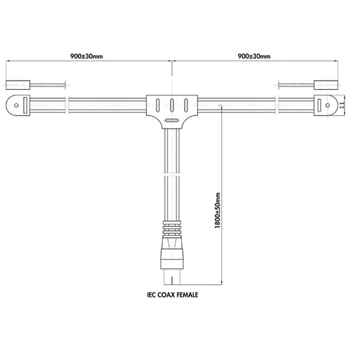 LogiLink CA1000 FM-Radio-Dipolantenne für den Innenbereich