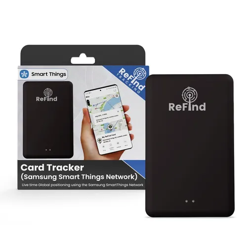 ReFind Card Tracker (Samsung) – Slim wiederaufladbarer Bluetooth Tracker Tag