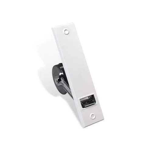 jarolift Einlass-Gurtwickler inkl. weiße Kunststoff Abdeckplatte/Lochabstand: 186 mm