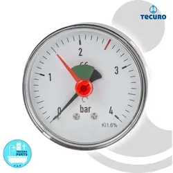 Heizungsmanometer 0-4 Bar, Ø 63 Mm
