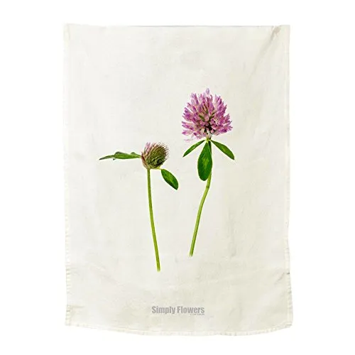 Simply Flowers - Trockentuch - Küchentuch - Geschirrtuch - Klee - Baumwolle - 50 x 70 cm
