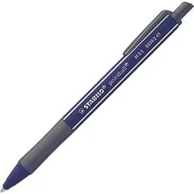 STABILO® Kugelschreiber pointball NatureCOLORS Wildflower, Strichstärke 0,5 mm, Schreibfarbe blau, Schaftfarbe blau, nachfüllbar, 1 Stück 669994