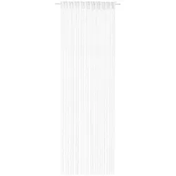 Produktbild Fadenvorhang Simino, Weiß, Textil, Uni, 145x245 cm, Oeko-Tex® Standard 100, beliebig kürzbar, für Stange und Schiene geeignet, Mückenschutz, mit Kombiband, Wohntextilien, Gardinen & Vorhänge, Fertiggardinen, Fadenvorhänge