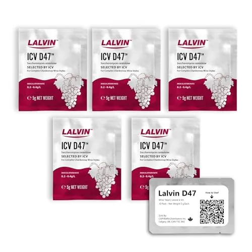 Lalvin Weinhefe D47 (5 PK) von CAPYBARA Distributors Inc.