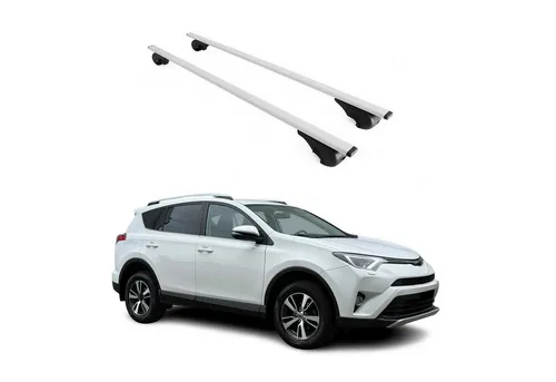 Dachträger für Toyota RAV4 XA40 2012-2015 - 75kg Metall Silber - Hochwertiger Dachträger für Toyota RAV4, 75 kg Tragkraft, leicht und wasserbeständig. Einfache Montage mit Anleitung, ideal für vielseitige Transportlösungen.