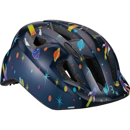 BBB Hero Kids Fahrradhelm für Jungen und Mädchen, Astronaut M (52-56cm) - Fahrradhelm für Kinder mit Insektennetz und reflektierenden Elementen für optimale Sichtbarkeit. Ideal für Sicherheit und Komfort beim Radfahren.
