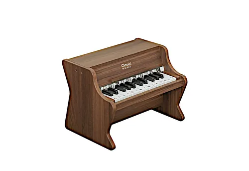 Classic World Spielzeug-Musikinstrument - Piano Classic aus Holz - Das Piano Classic fördert musikalische Entdeckungen und kreative Klangerlebnisse. Hergestellt aus hochwertigem Holz, bietet es Kinder ab 18 Monaten eine harmonische Spielumgebung und einfache Lernhilfen wie Notenblätter.
