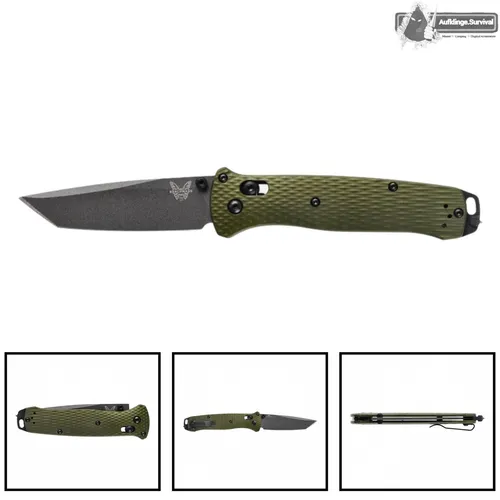 Benchmade 537GY-1 Bailout Taschenmesser - Taschenmesser mit leichtem Design und CPM M4 Tanto-Klinge, ideal für Outdoor-Abenteuer und den täglichen Gebrauch.