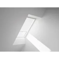 Velux Sichtschutzrollo RHL 200 1028 Weiß mit Haltekrallen - Manuelles Sichtschutzrollo für Dachfenster, mildert blendendes Licht und schützt vor Blicken. Pflegeleicht und einfach zu bedienen, ideal für entspannte private Momente.