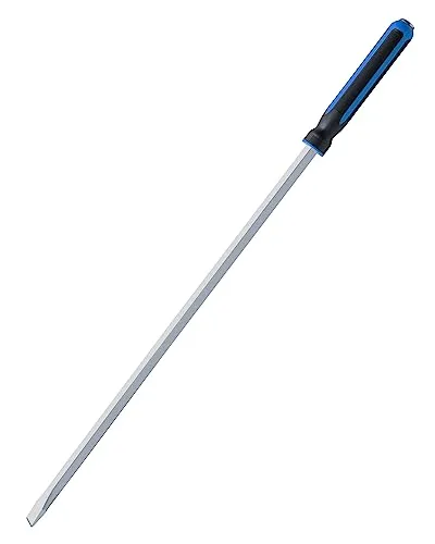 ROTATION 900mm/36 Zoll Schwerlast Stemmhebel, Brecheisen mit Softgriff | gerade Spitze, 900mm, Griff mit Schlagkappe. Hebeleisen, Montierhebel, Brechstange, Crowbar. Auto, Werkstatt.