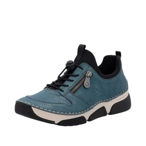 Sportlicher Slip-On Sneaker RIEKER für Damen, Gr. 41, blau in blau von Rieker
