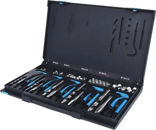 KS Tools Gewinde-Reparatur-Satz M5-M12, 130-tlg. - Werkzeug-Sets mit robustem Design und überlegener Qualität für zuverlässige Gewinde-Reparaturen.