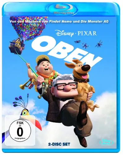 Oben [Blu-ray] - Herzerwärmender Animationsfilm, ideal für die ganze Familie – freigegeben ohne Altersbeschränkung.