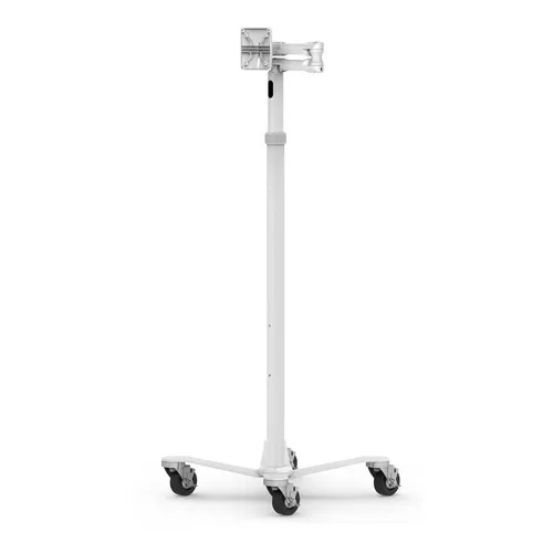 Extended VESA Articulating Tablet Arm Rolling Cart - Monitorzubehör für medizinische Anwendungen, ideal für LCD-Displays bis 15 Zoll, mobil und flexibel einsetzbar.