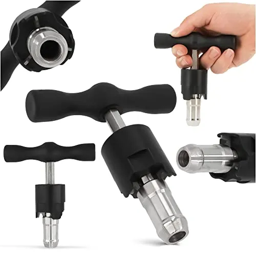 Manueller Rohrkalibrator Kalibrierwerkzeug für PEX-Rohre Reibahle Rohraufweiter 25 mm Entgratklingen Kunststoffgriff