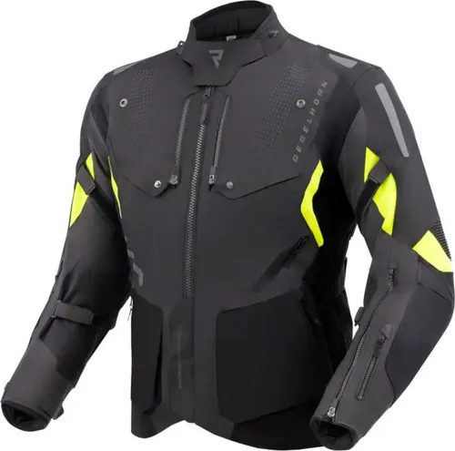 Rebelhorn Hiker IV Motorradjacke - Outdoorjacke aus strapazierfähigem 450D Polyester, mit abnehmbarer wasserdichter HydraShield-Membran für besten Wetterschutz und optimaler Belüftung.
