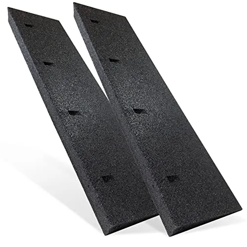 TOPRUBBER ® Bordsteinrampensatz 2X Bordsteinrampe 1000x250x70 aus Gummigranulat