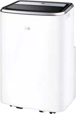 AEG AXP26U338CW Tragbare Klimaanlage - Klimaanlage für Räume bis 94m², energieeffizient mit Fernbedienung und Ablaufschlauch für höchsten Komfort.