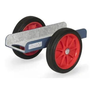 Fetra Plattenwagen 4165 - Robuster Plattenroller mit Gummireifen - Allzweckroller & Transporthunde, ideal für den flexiblen Transport von Platten bis 500 kg Tragkraft, Made in Germany mit schonendem Filzbelag.