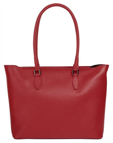 Shopper CLUTY - Elegante Damen-Handtasche aus echtem Leder - Handtaschen aus 100% italienischem Rindleder, geräumig mit A4-fähigem Hauptfach und zusätzlicher Innentasche für Smartphone. Ideal für stilvolle Einkäufe.