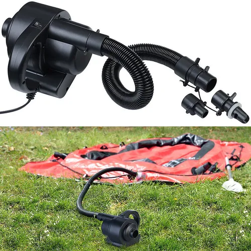 infactory Elektrische Luftpumpe, 3 Ventilaufsätzen, 230 V, 600 W, 1.500 l/Min.