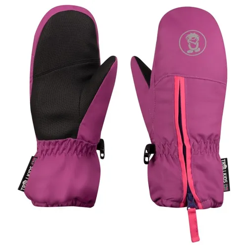 Trollkids Kids Troll Mitten 30, Bright Berry in rot von TROLLKIDS