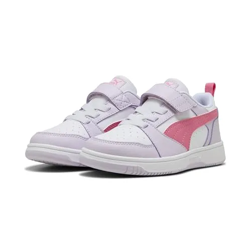 PUMA REBOUND V6 LO AC+ PS Sneaker lila 30 EU - Sonstige Kinderschuhe, sportlicher Klettverschluss-Sneaker in trendigem Lilac Frost-Magic Rose für optimalen Tragekomfort und Stabilität beim Spielen.